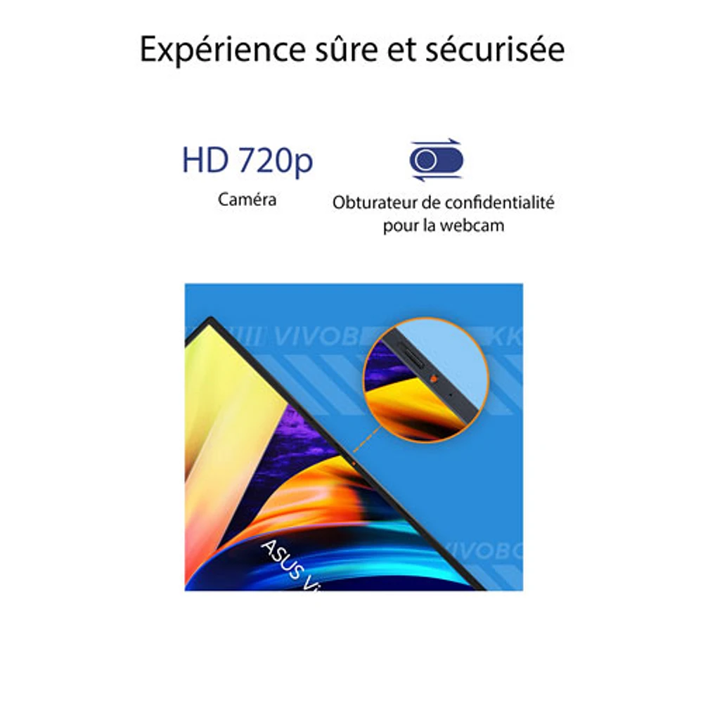 Portable de 16 po VivoBook 16 d'ASUS - Noir (Core i5-13420H d'Intel/RAM 16 Go/SSD 512 Go/Windows 11)