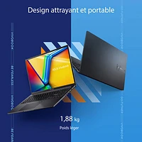 Portable de 16 po VivoBook 16 d'ASUS - Noir (Core i5-13420H d'Intel/RAM 16 Go/SSD 512 Go/Windows 11)
