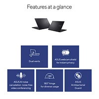 Portable de 16 po VivoBook 16 d'ASUS - Noir (Core i5-13420H d'Intel/RAM 16 Go/SSD 512 Go/Windows 11)