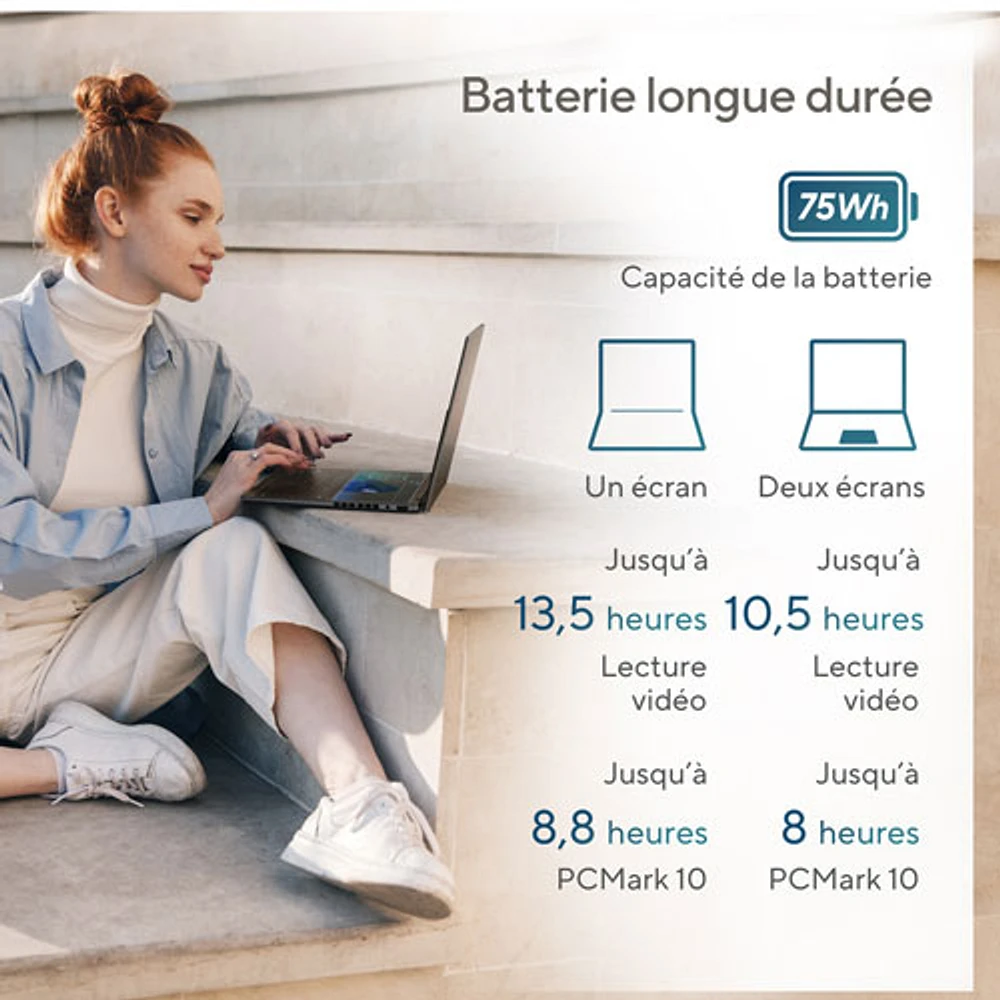 ASUS Zenbook DUO 14" Touchscreen 2-in-1 Laptop - Inkwell Grey (Intel Core Ultra 9/32GB RAM/1TB SSD/Win 11)