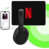 Belkin SoundForm Isolate Over-Ear Noise Cancelling True Wireless Headphones - Black