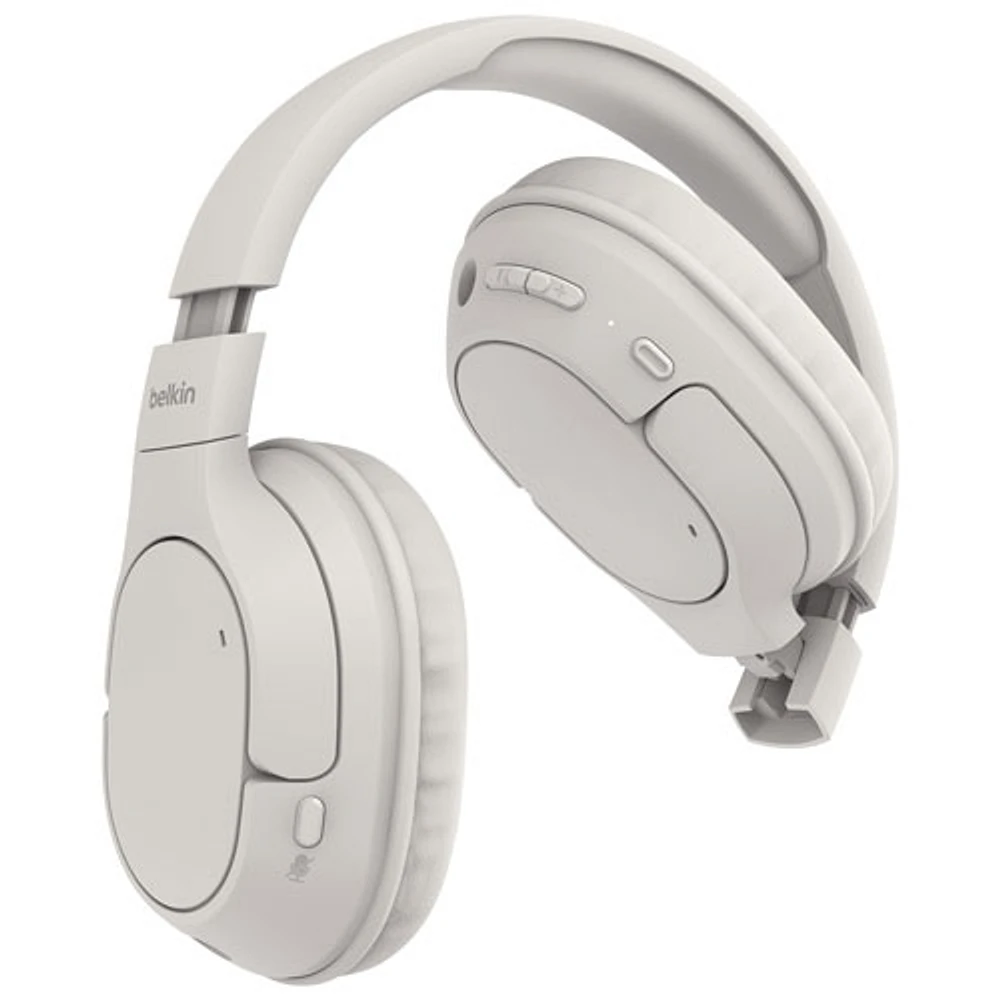 Belkin SoundForm Surround Over-Ear Sound Isolating True Wireless Headphones - Sand