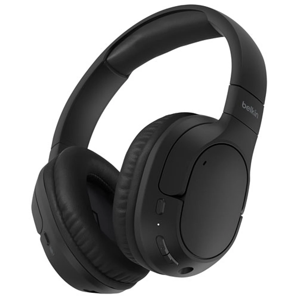 Casque d'écoute 100 % sans fil à isolation sonore SoundForm Surround de Belkin - Noir