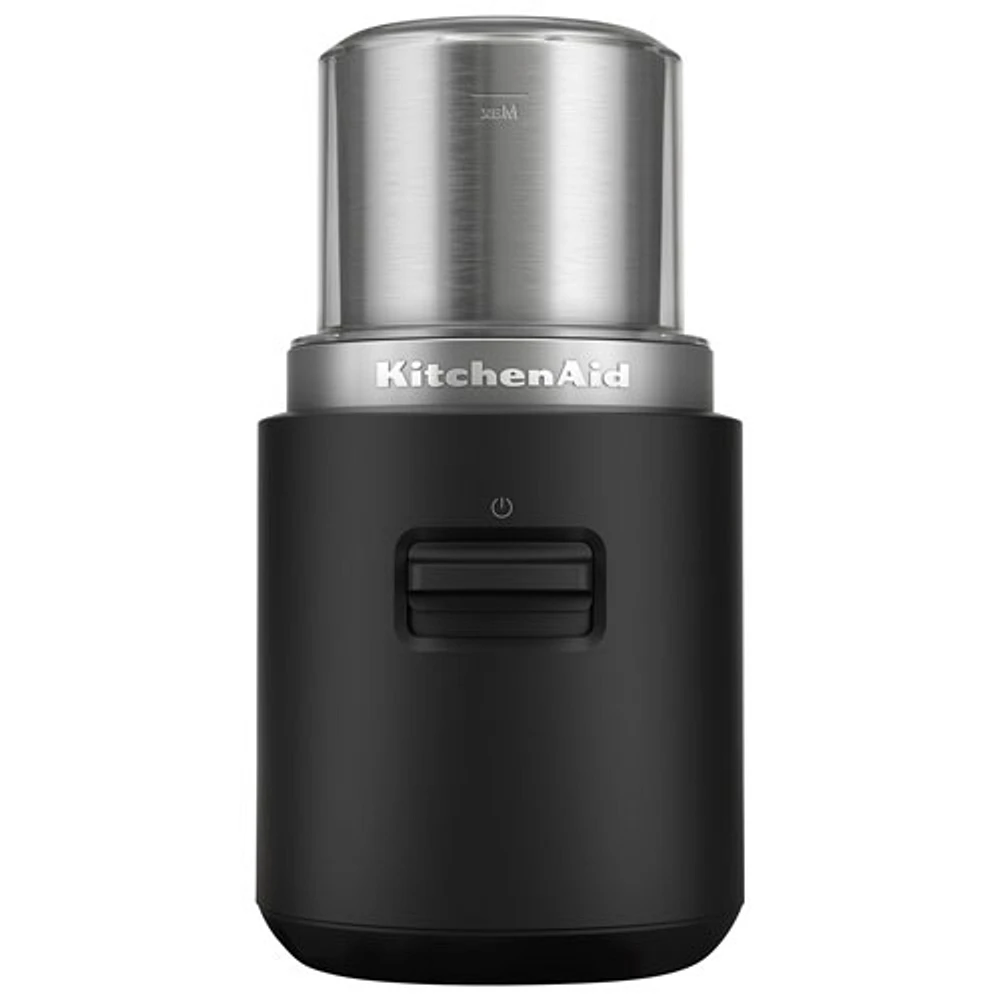 KitchenAid Go Cordless Blade Coffee Grinder with Battery - Black Matte