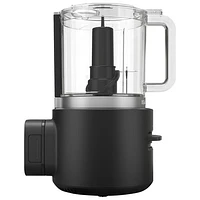 KitchenAid Go Cordless Food Chopper with Battery - 5 Cup - Black Matte