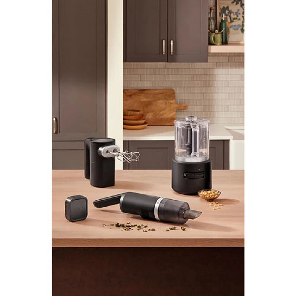KitchenAid Go Cordless Food Chopper with Battery - 5 Cup - Black Matte