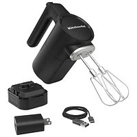 Mélangeur à main KitchenAid Go avec batterie - Noir mat