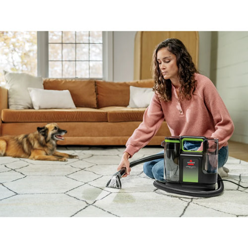 Bissell Little Green Max Pet Portable Carpet & Upholstery Deep Cleaner (3857C) - Black/Green