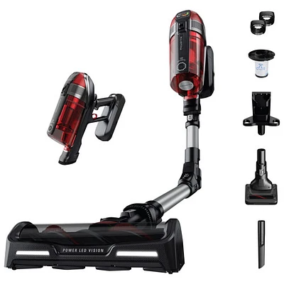 Aspirateur-balai sans fil et sans sac X-Force Flex 12.60 de Rowenta - Rouge