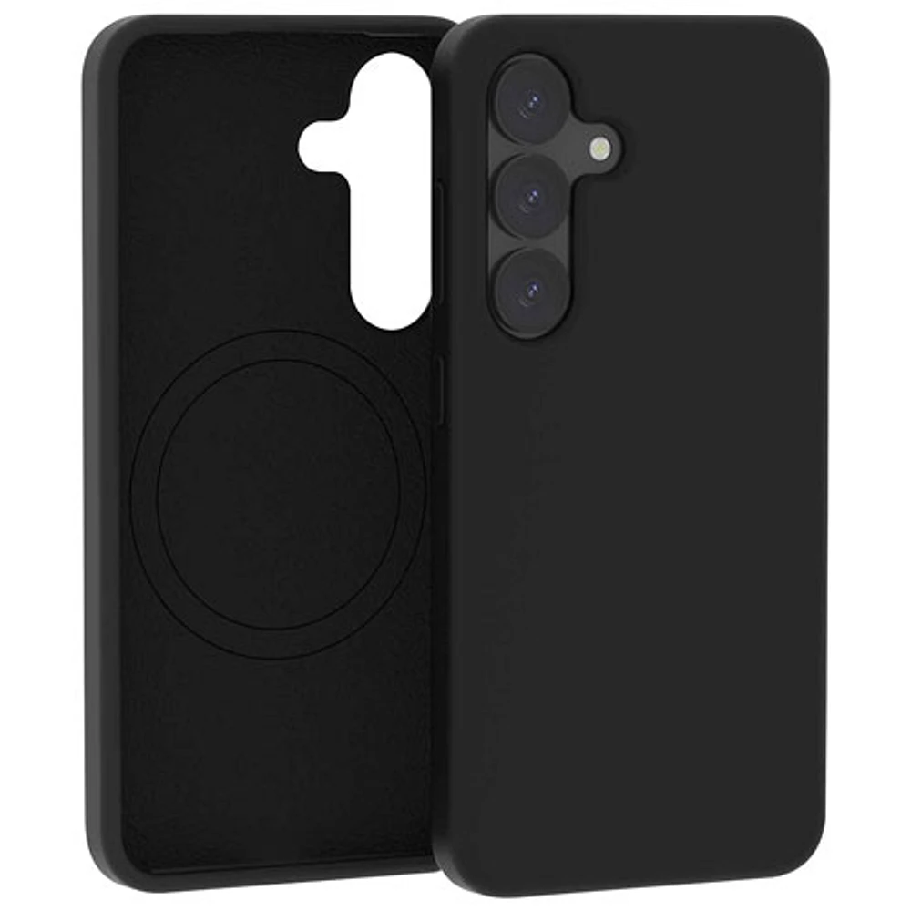 Blu Element Silicone Fitted Soft Shell Case with MagSafe for Galaxy S25 - Black