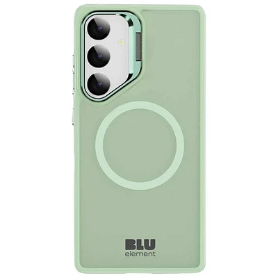 Étui ajusté Nuage chromatique de Blu Element avec béquille pour Galaxy S25 - Vert pâle