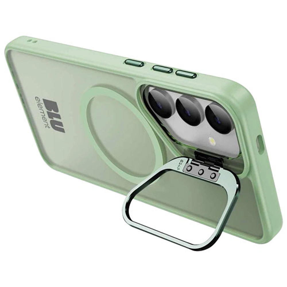 Blu Element Chromatic Cloud Fitted Hard Shell Case with Kickstand for Galaxy S25 - Light Green