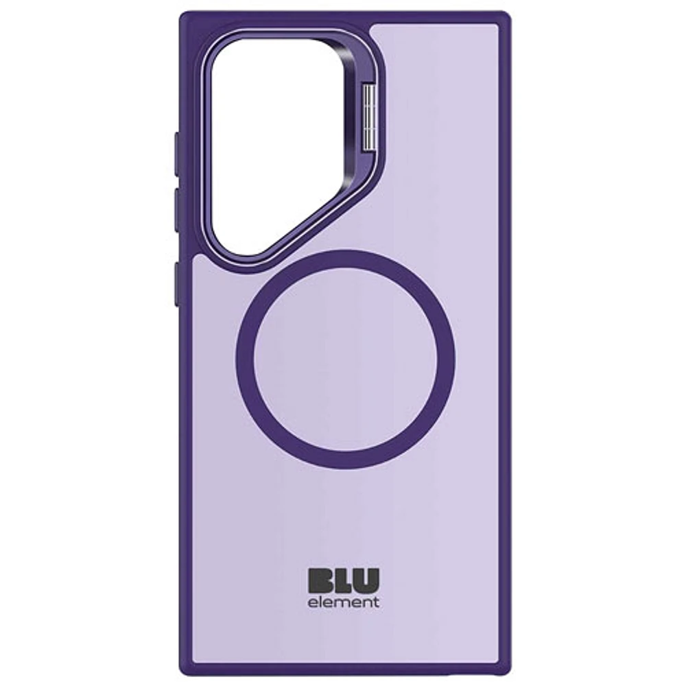 Étui ajusté Nuage chromatique de Blu Element avec MagSafe et béquille pour Galaxy S25 Ultra - Violet foncé