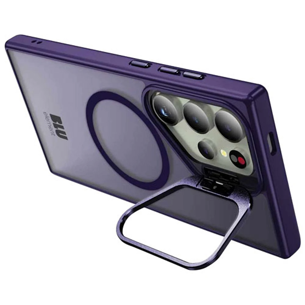 Étui ajusté Nuage chromatique de Blu Element avec MagSafe et béquille pour Galaxy S25 Ultra - Violet foncé