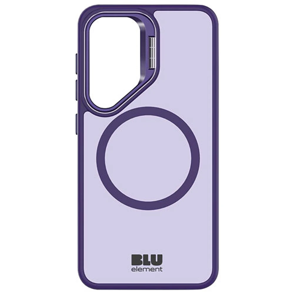 Étui ajusté Nuage chromatique de Blu Element avec MagSafe et béquille pour Galaxy S25 - Violet foncé