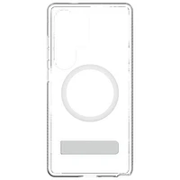 ZAGG Crystal Palace Snap Fitted Hard Shell Case with MagSafe & Kickstand for Galaxy S25 Ultra - Clear