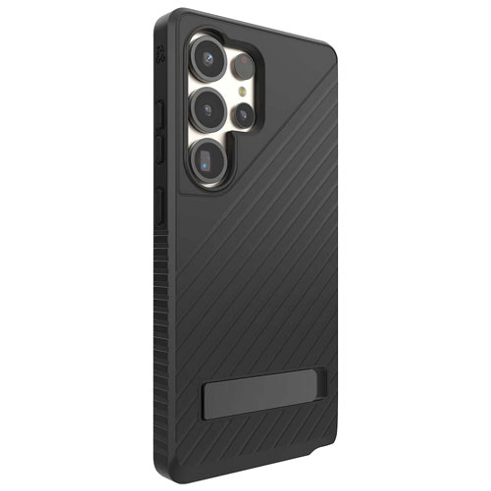 ZAGG Denali Fitted Hard Shell Case with Kickstand for Galaxy S25 Ultra - Black