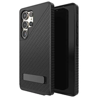 ZAGG Denali Fitted Hard Shell Case with Kickstand for Galaxy S25 Ultra - Black