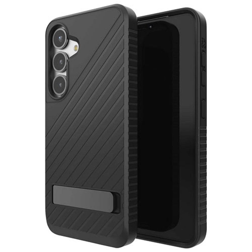 Étui rigide ajusté avec béquille de ZAGG Denali pour Galaxy S25 - Noir