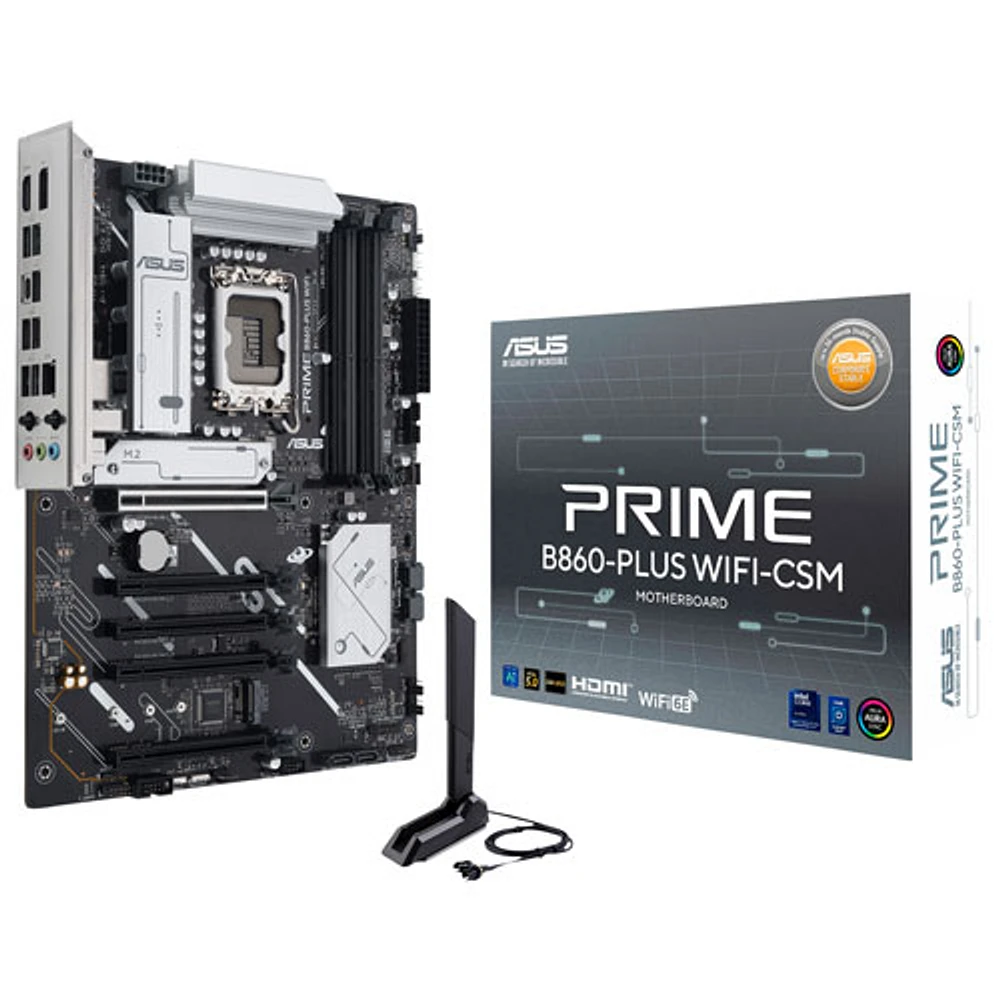 Carte mère Prime B860-Plus Wi-Fi 6E ATX LGA 1851 DDR5 d'ASUS pour processeurs Core Ultra d'Intel (série 2)