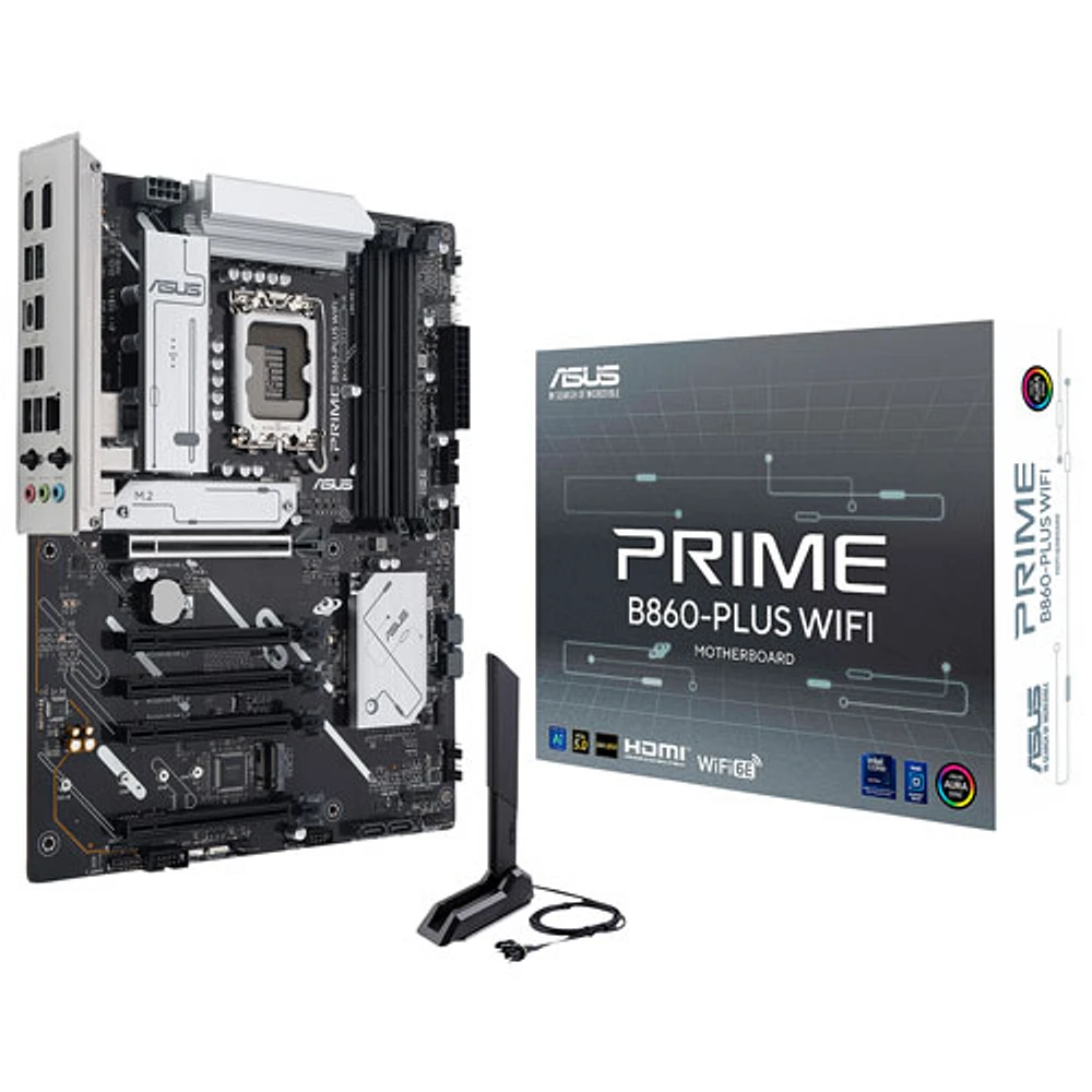 Carte mère Prime B860-Plus Wi-Fi 6E ATX LGA 1851 DDR5 d'ASUS pour processeurs Core Ultra d'Intel (série 2)