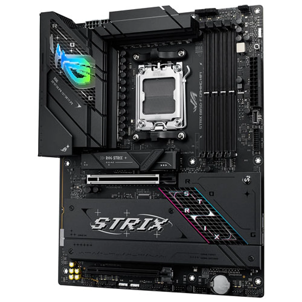 Carte mère de jeu ROG Strix B850-F Wi-Fi 7 ATX AM5 DDR5 d'ASUS pour processeurs Ryzen 9000, 8000 et 7000 d'AMD