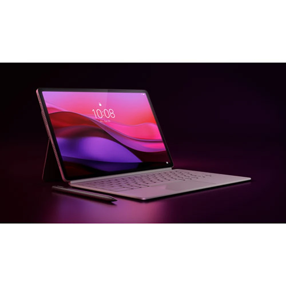 Lenovo Yoga Tab Plus 12.7" 256GB Android 14 Tablet w/ Qualcomm Snapdragon 8 Gen 3 Processor, Keyboard & Pen - Seashell