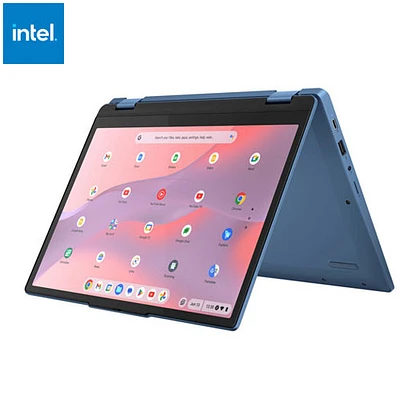 Lenovo IdeaPad Flex 3i 12.2" Touchscreen Chromebook - Abyss Blue (Intel N100/128GB eMMC/8GB RAM/Chrome OS)