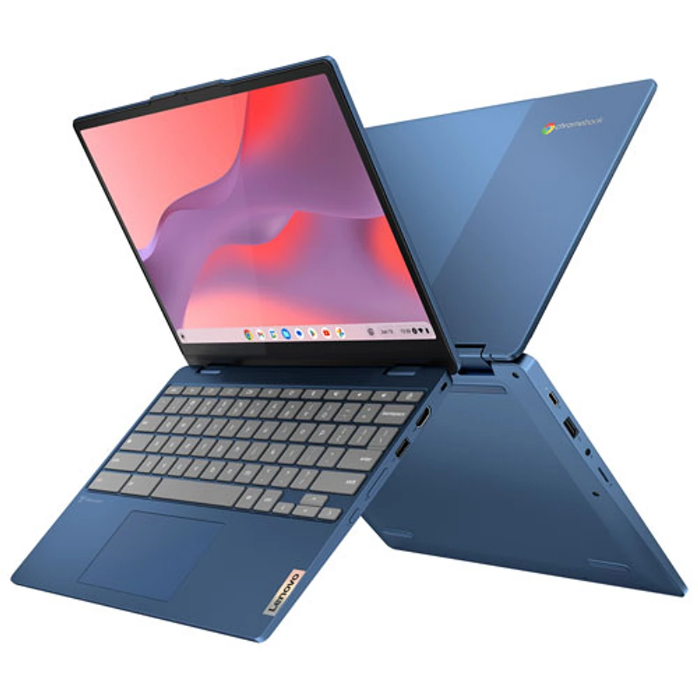 Lenovo IdeaPad Flex 3i 12.2" Touchscreen Chromebook - Abyss Blue (Intel N100/128GB eMMC/8GB RAM/Chrome OS)