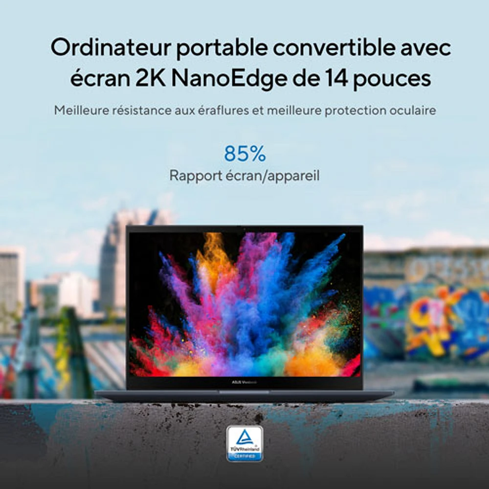 ASUS Vivobook S 14 Flip 14" Touchscreen Business Laptop - Quiet Blue (Intel Ci7-13620H/16GB RAM/1TB SSD)