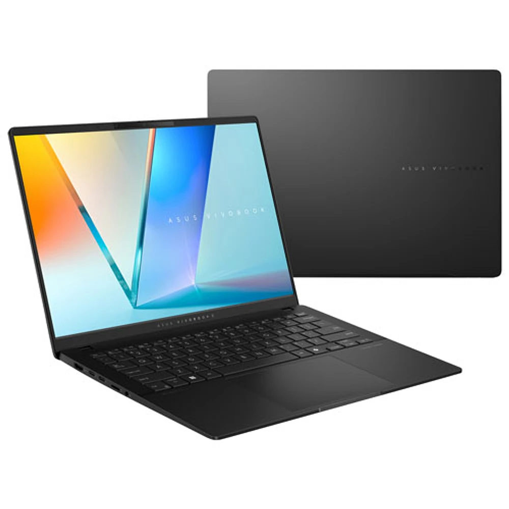 Portable professionnel de 14 po Vivobook S 14 d'ASUS - Noir neutre (Core Ultra 7 d'Intel/RAM 16 Go/SSD 1 To/Windows 11 Famille)