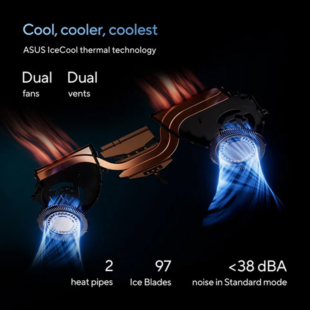 Portable professionnel de 14 po Vivobook S 14 d'ASUS - Noir neutre (Core Ultra 7 d'Intel/RAM 16 Go/SSD 1 To/Windows 11 Famille)