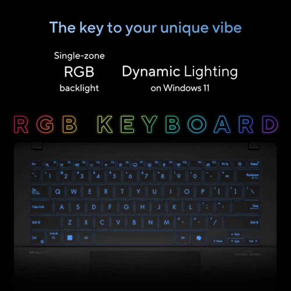 Portable professionnel de 14 po Vivobook S 14 d'ASUS - Noir neutre (Core Ultra 7 d'Intel/RAM 16 Go/SSD 1 To/Windows 11 Famille)