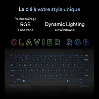 Portable professionnel de 14 po Vivobook S 14 d'ASUS - Noir neutre (Core Ultra 7 d'Intel/RAM 16 Go/SSD 1 To/Windows 11 Famille)