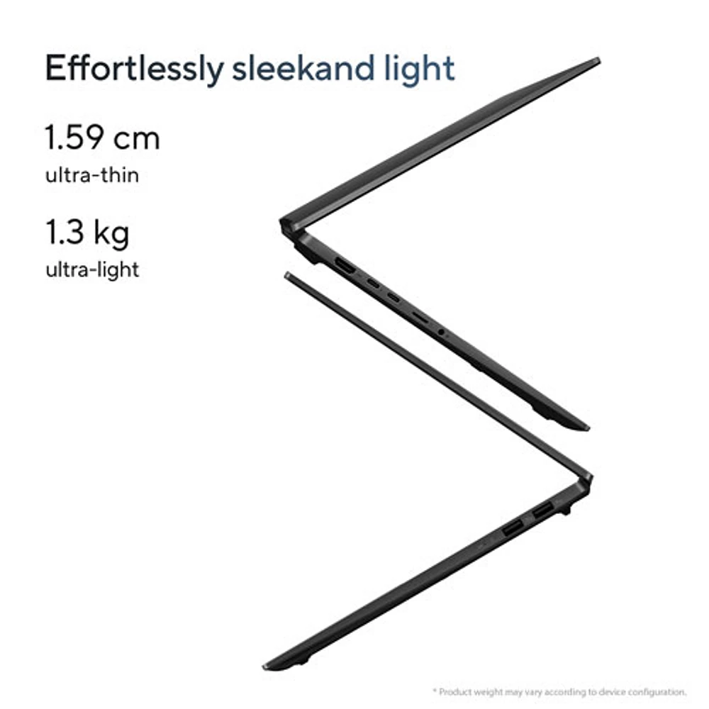 Portable professionnel de 14 po Vivobook S 14 d'ASUS - Noir neutre (Core Ultra 7 d'Intel/RAM 16 Go/SSD 1 To/Windows 11 Famille)