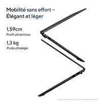 Portable professionnel de 14 po Vivobook S 14 d'ASUS - Noir neutre (Core Ultra 7 d'Intel/RAM 16 Go/SSD 1 To/Windows 11 Famille)