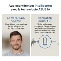 Portable professionnel de 14 po Vivobook S 14 d'ASUS - Noir neutre (Core Ultra 7 d'Intel/RAM 16 Go/SSD 1 To/Windows 11 Famille)
