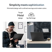 Portable professionnel de 14 po Vivobook S 14 d'ASUS - Noir neutre (Core Ultra 7 d'Intel/RAM 16 Go/SSD 1 To/Windows 11 Famille)