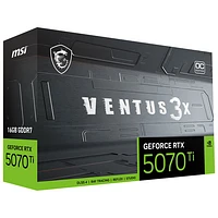 MSI GeForce RTX 5070 Ti Ventus 3X OC 16GB GDDR7 Video Card
