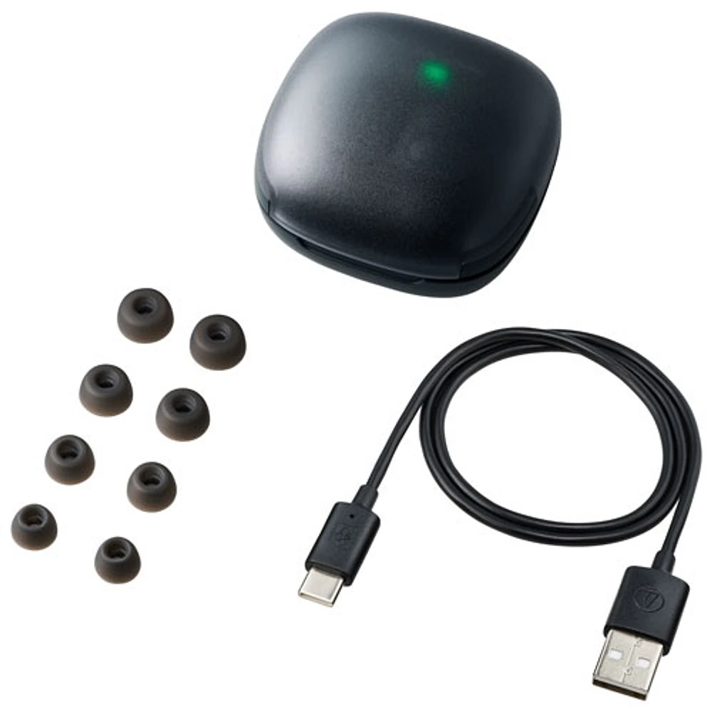 Écouteurs boutons 100 % sans fil à suppression du bruit ATH-CKS50TW2 d'Audio-Technica - Noir
