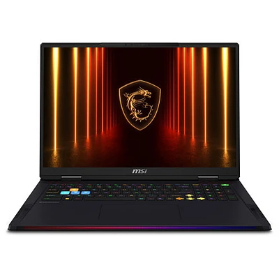 Portable de jeu Raider 18 HX 18 po de MSI - Noir (Core Ultra9-285HX Intel/RAM 64 Go/SSD 4 To (2 x 2 To)/RTX 5080)