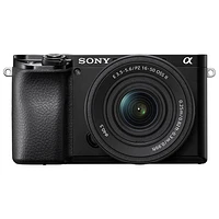 Sony Alpha 6100 APS-C Mirrorless Camera with 16-50mm Lens Kit - Black