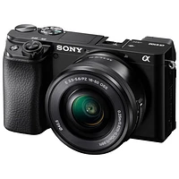 Sony Alpha 6100 APS-C Mirrorless Camera with 16-50mm Lens Kit - Black
