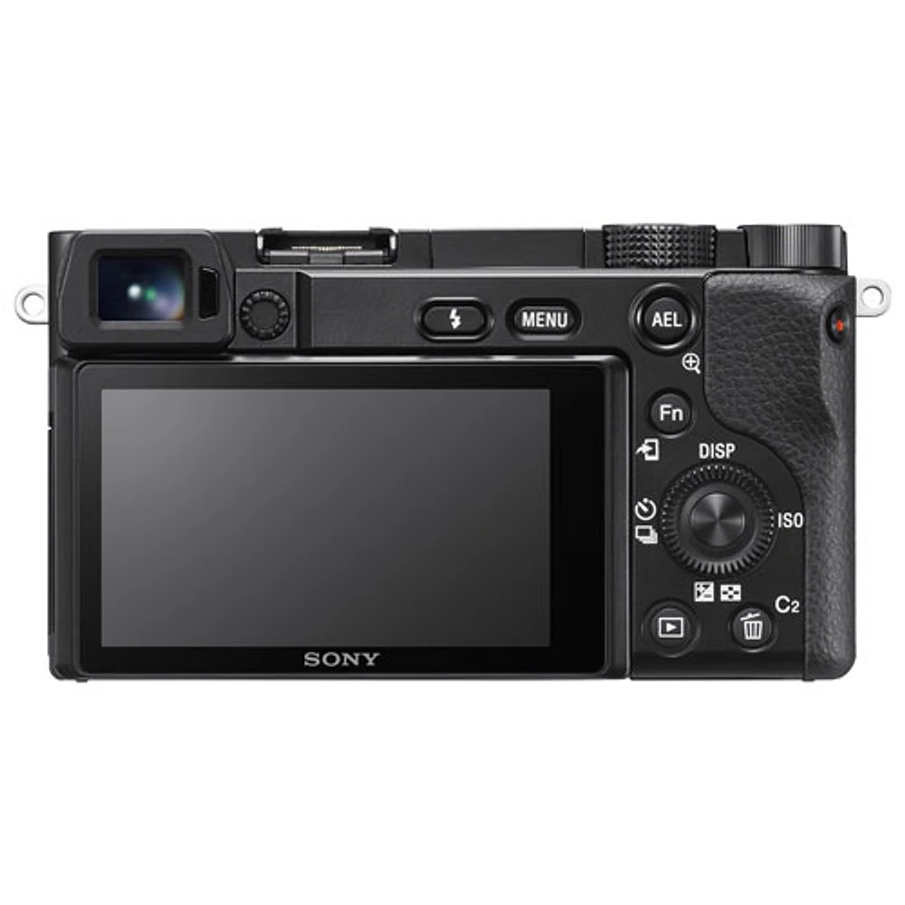 Sony Alpha 6100 APS-C Mirrorless Camera with 16-50mm Lens Kit - Black