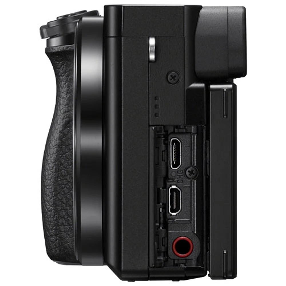 Sony Alpha 6100 APS-C Mirrorless Camera with 16-50mm Lens Kit - Black