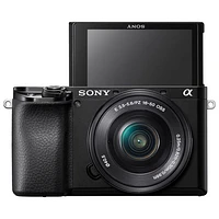 Sony Alpha 6100 APS-C Mirrorless Camera with 16-50mm Lens Kit - Black