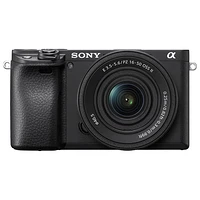 Sony Alpha 6400 APS-C Mirrorless Camera with 16-50mm Lens Kit - Black