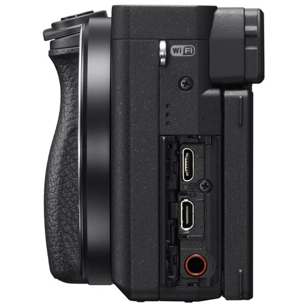 Sony Alpha 6400 APS-C Mirrorless Camera with 16-50mm Lens Kit - Black