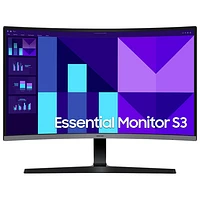 Moniteur de jeu FreeSync DEL incurvé AV HD intégrale GTG 4 ms 100 Hz 32 po de Samsung (LS32D390GANXZA) - Noir