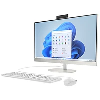Ordinateur tout-en-un de 27 po de HP - Blanc (Core i5-1334U d'Intel/RAM 16 Go/SSD 512 Go/Windows 11) - Exclusivité de Best Buy